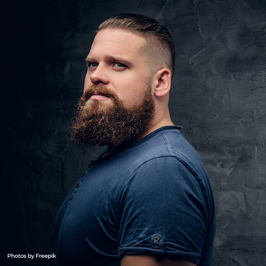 studio portrait brutal bearded male grey vignette background 4 2 2 1 Pitali smo vas šta muškarce čini “slabima” i vreme je da razgovaramo zašto to treba da se menja